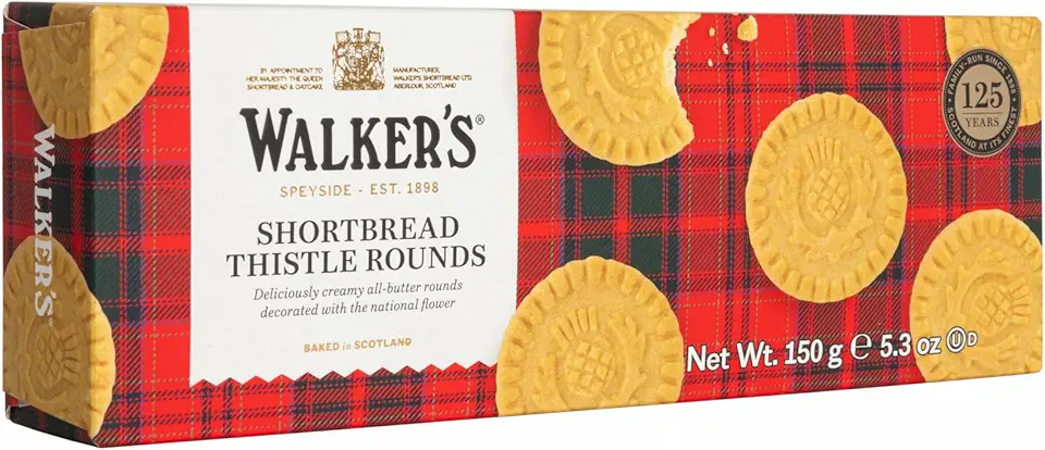 Walkers Pure Butter Shortbread, Rounds, 5.3 oz