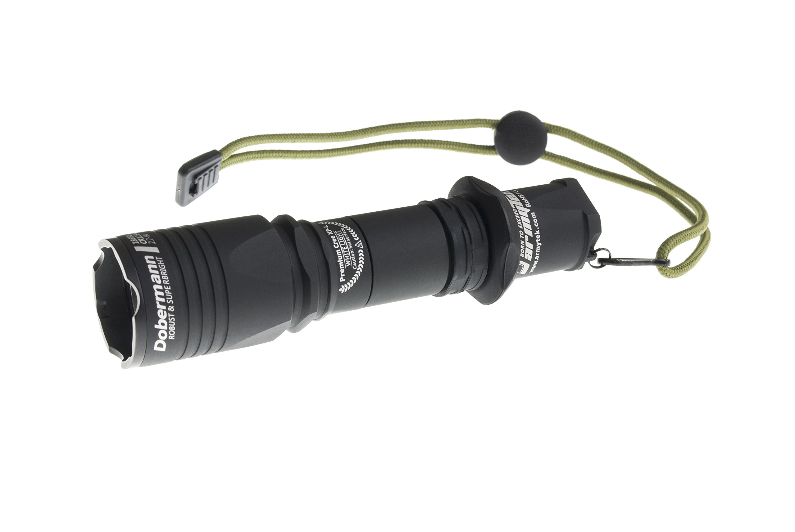 Armytek Dobermann Red / 200lm / 5°:40° / 1x18650 or 2xCR123A
