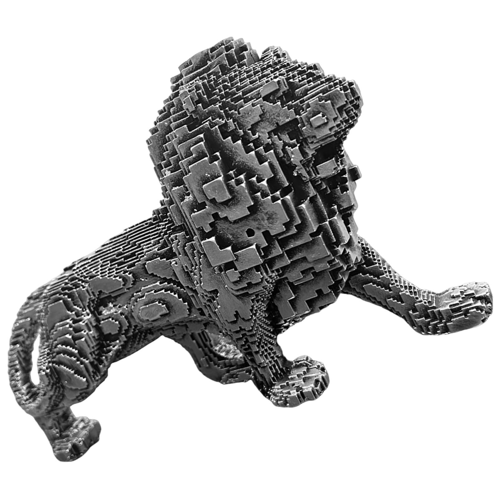 Figurine résine lionceau 3d pour sublimer un meuble vide avec élégance