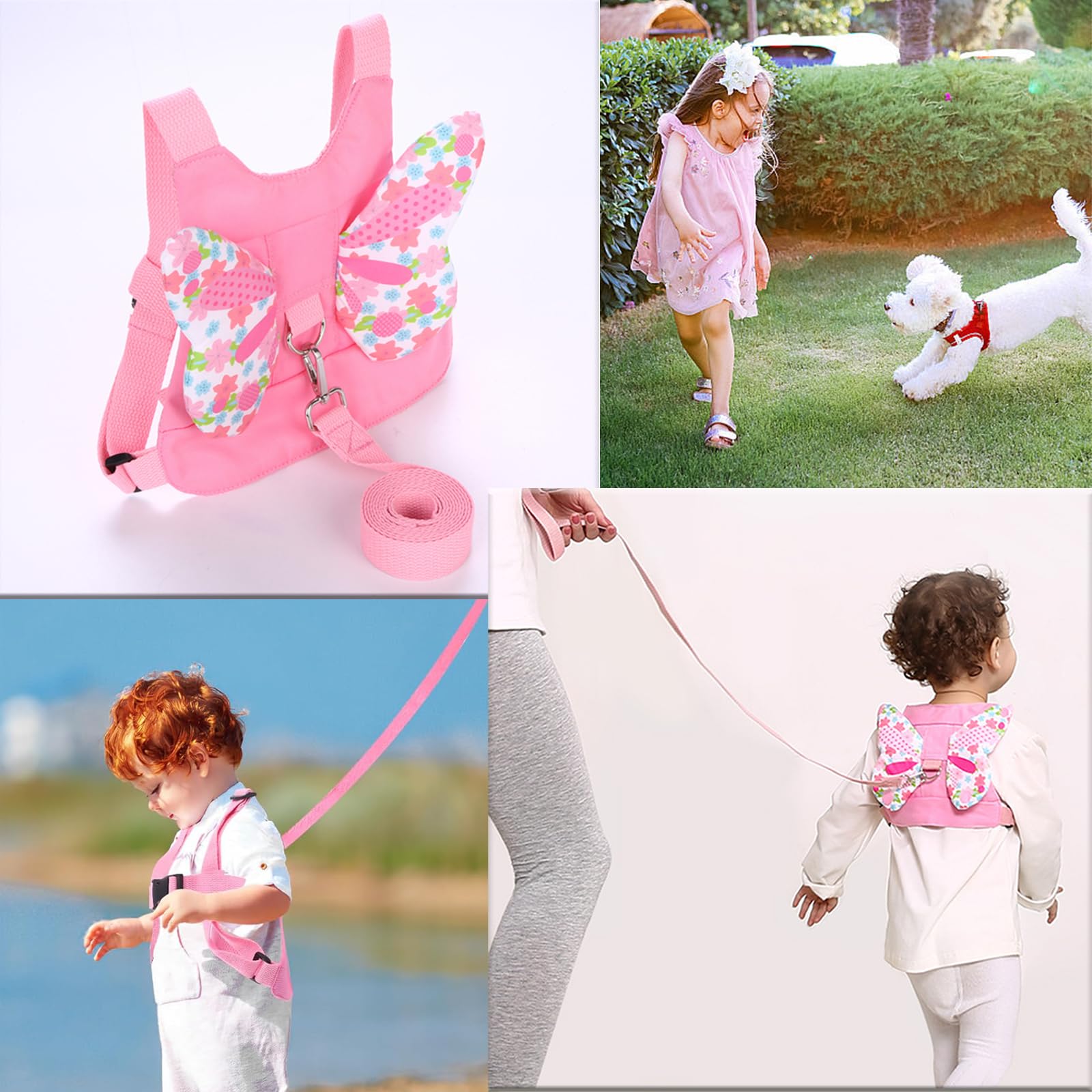 Baby Reins Toddler Reins, Baby Reins Walking Harness Butterfly Wings Baby Toddler Walking Harness - Image 4
