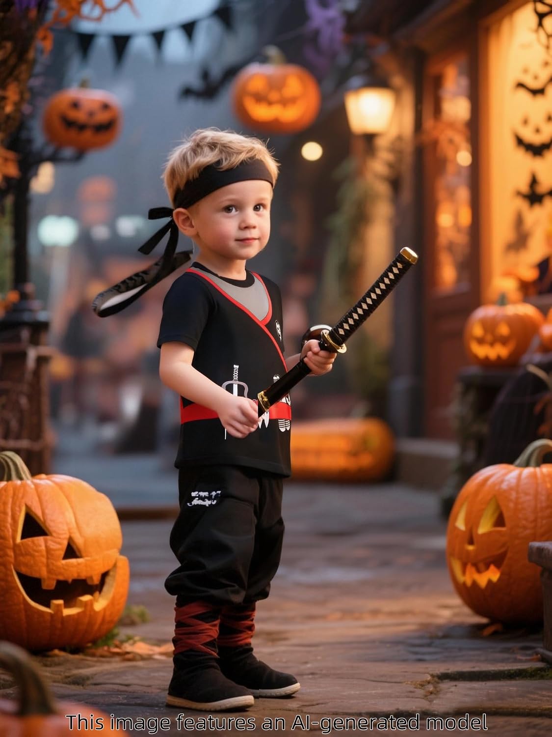COSLAND Boys and Toddler Cotton Print T-Shirt Short Sleeve Halloween Shirt, 2T-Large image 2