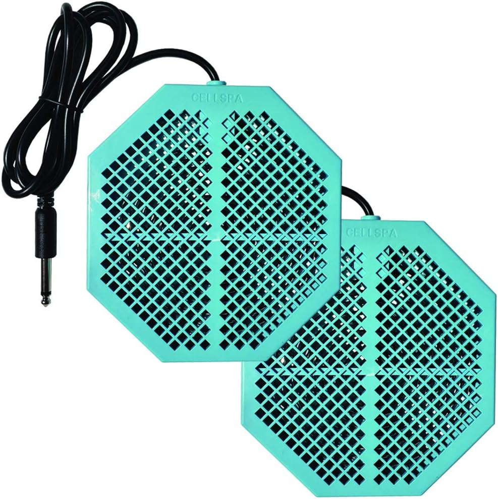 2 Pack CS-900 Twice Powerful 6.5" x 5.5" Ion Detox Foot Bath Arrays Flat Dual Coil Stainless Steel Aqua Ionic Cleanse Array Compatible With Most 1/4" Plug Type Detox Machines