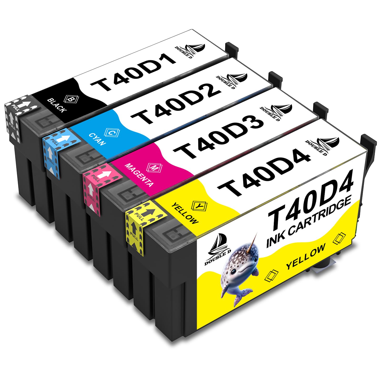 DOUBLE D T40D1-T40D4 per Epson T40D1-T40D4 Cartucce per SureColor SC-T2100