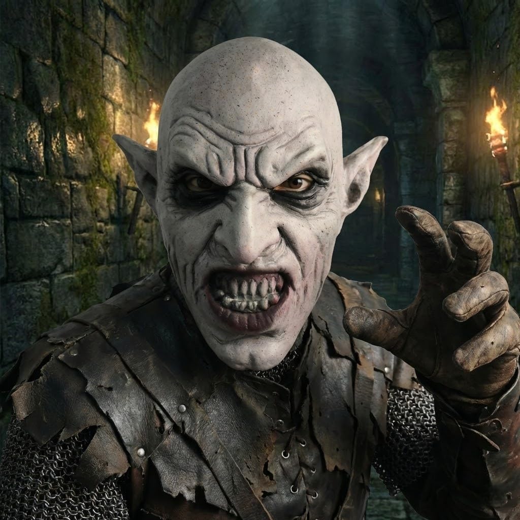 Realistic Latex Full Face Vampire Masks Scary Halloween Mask for Adult Zombie Costume Accessory Creepy Horror Party Helmet Props - Image 6