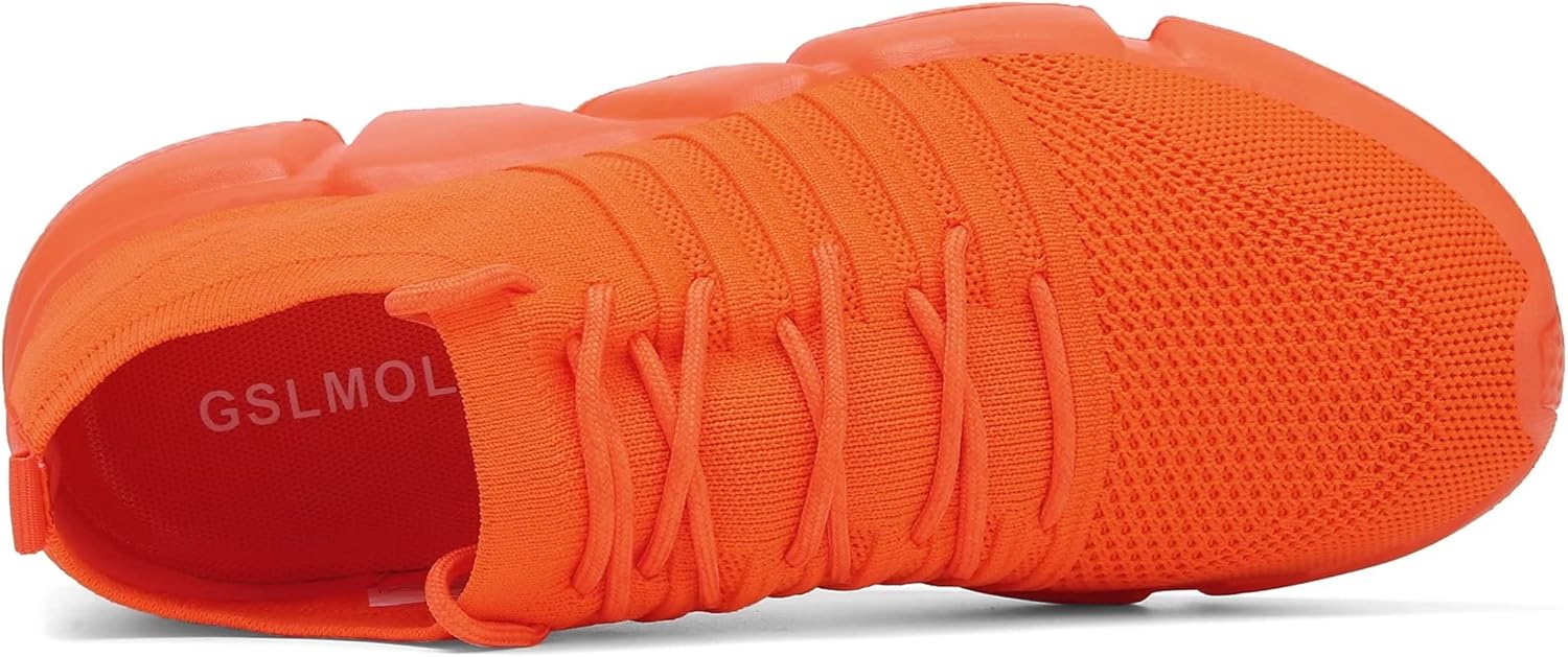 GSLMOLN Mens Womens Fashion Sneakers Unisex Slip on Ultra-Sock Knit Soft Sole Breathable Lightweight Casual Walking Shoes - Image 3