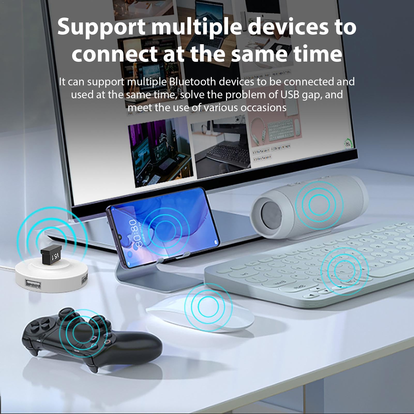 Adaptateur Bluetooth USB 5.3 pour PC Dongle sans Fil