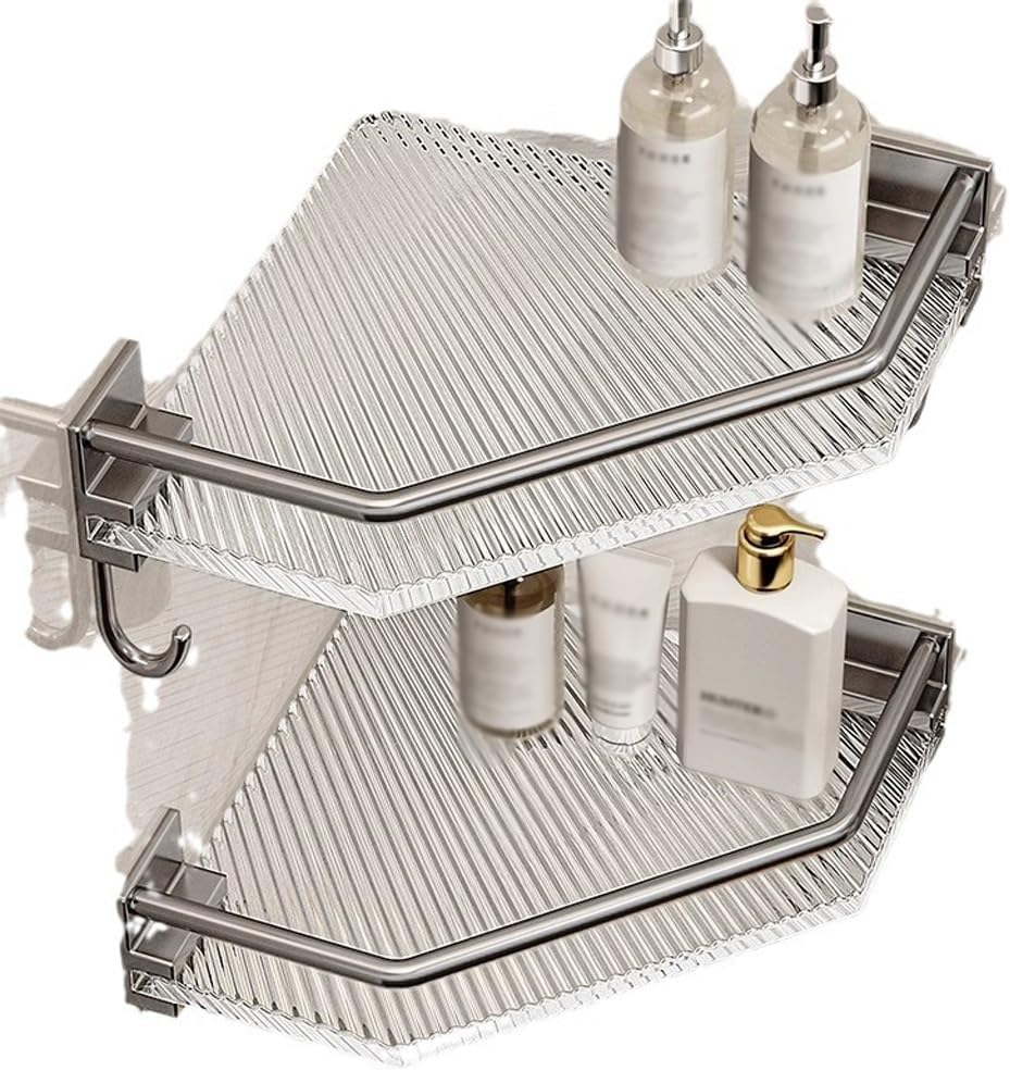 Toilet, Bathroom, Triangle Storage Rack, Non Perforated Toilet Wall Mounted
