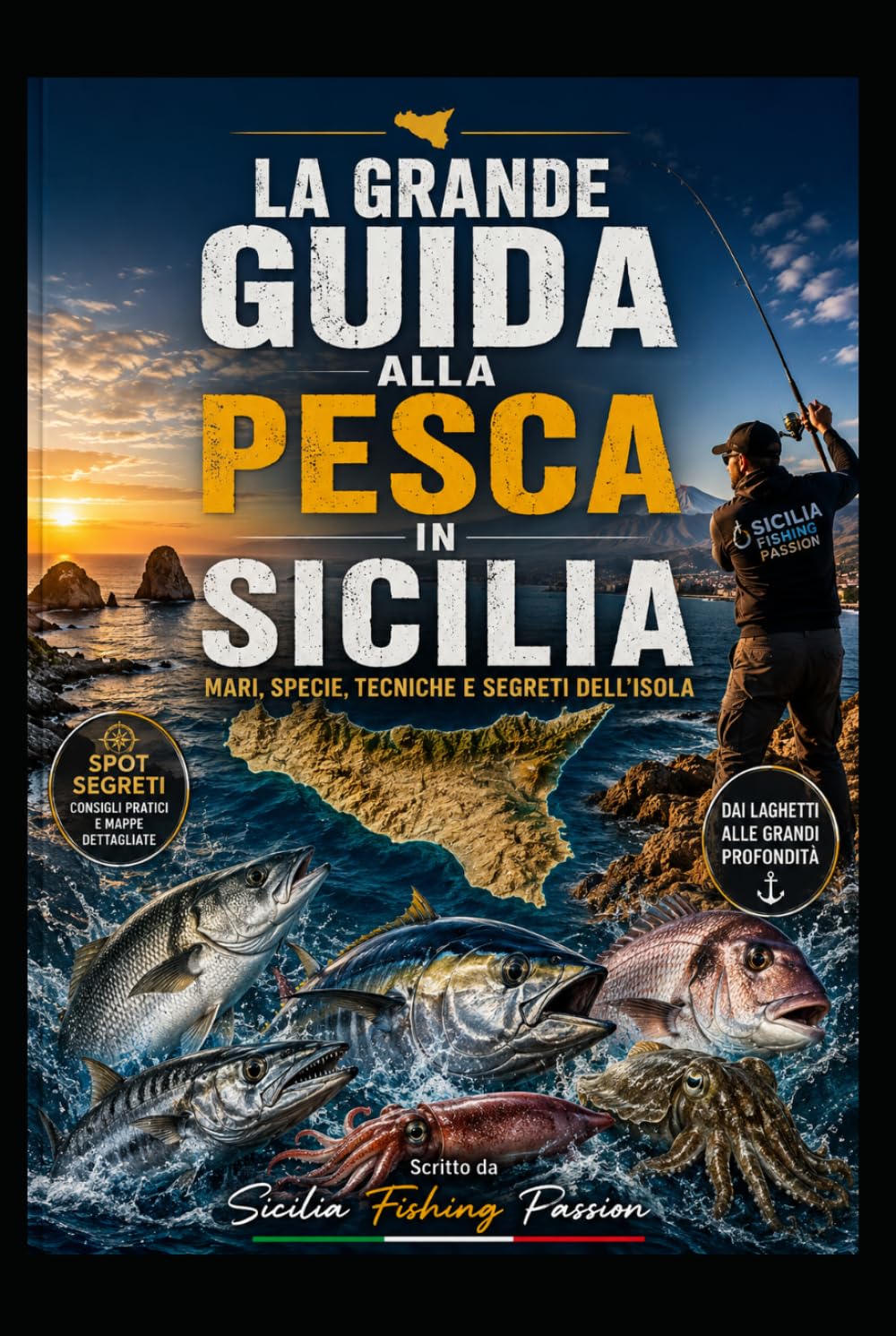 LA GRANDE GUIDA ALLA PESCA IN SICILIA: Mari, specie, tecniche e segreti dell'isola