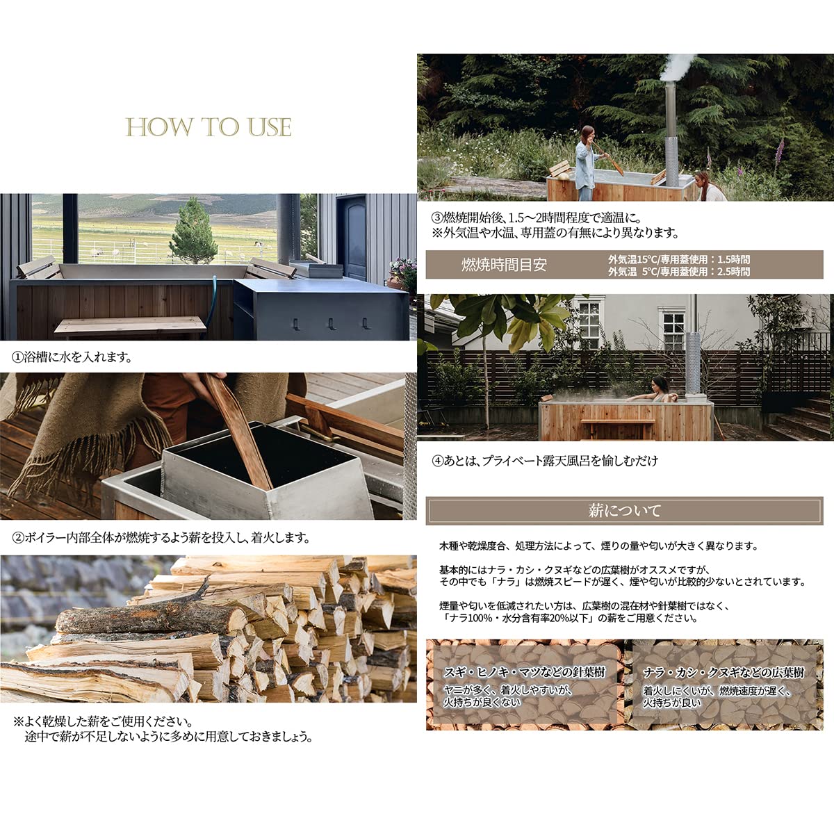 Amazon.co.jp: SUNGA 薪風呂 Lagoon ラグーン 屋外用薪風呂 露天風呂