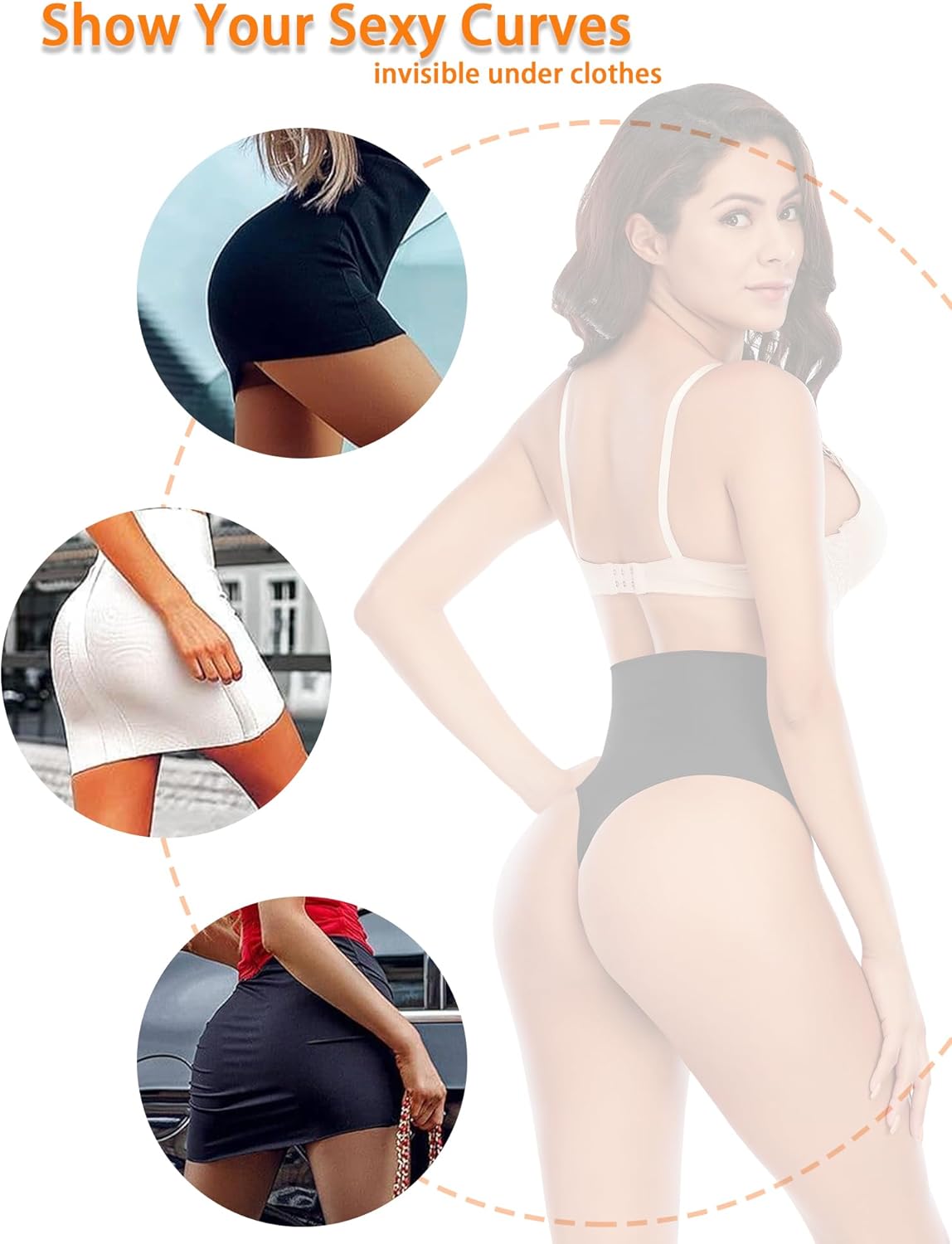 Werena Tummy Control Thong Shapewear for Women Seamless Shaping Thong Panties Body Shaper Underwear - Image 4