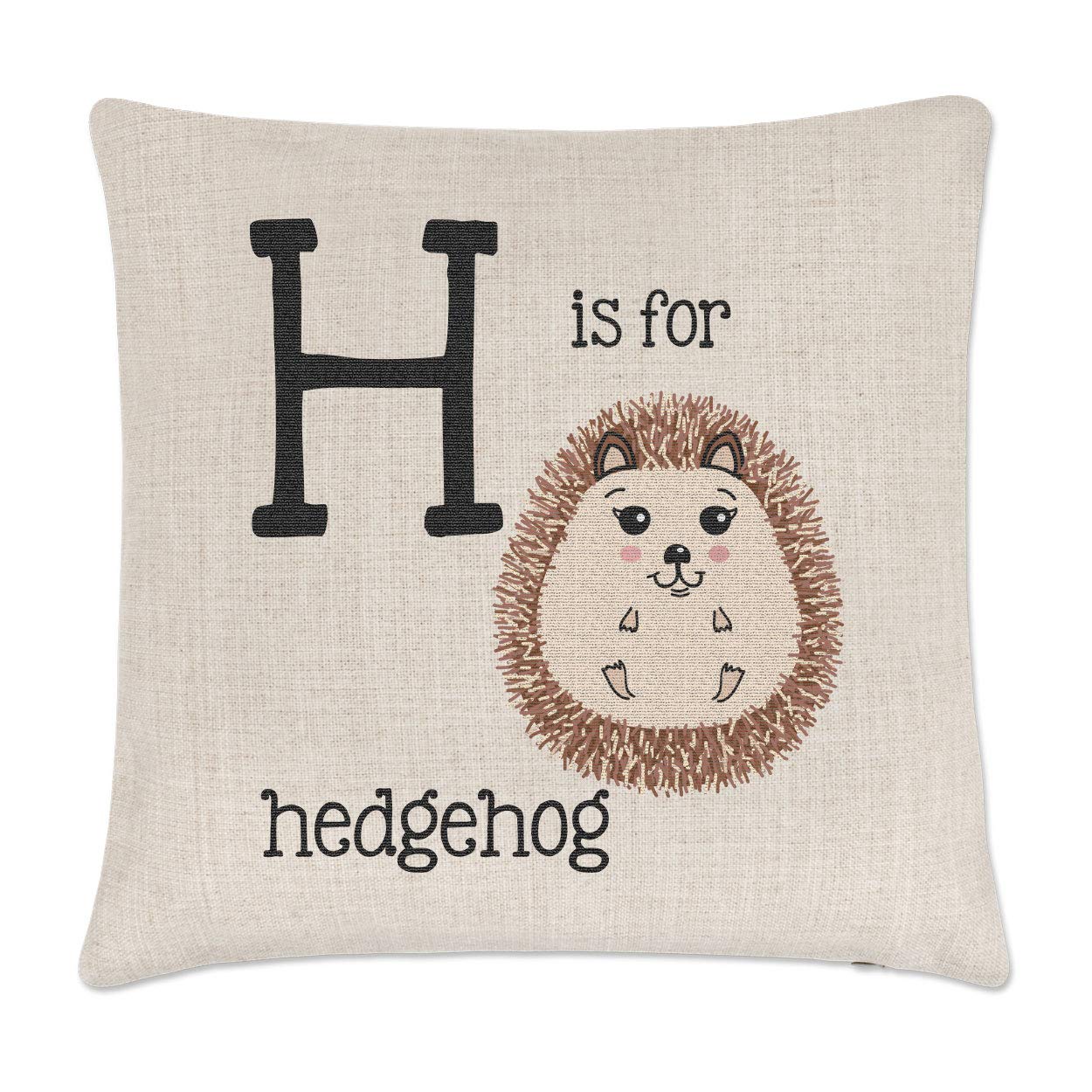 Gift Base Lettera L Is per Leopardo Lino Copricuscino
