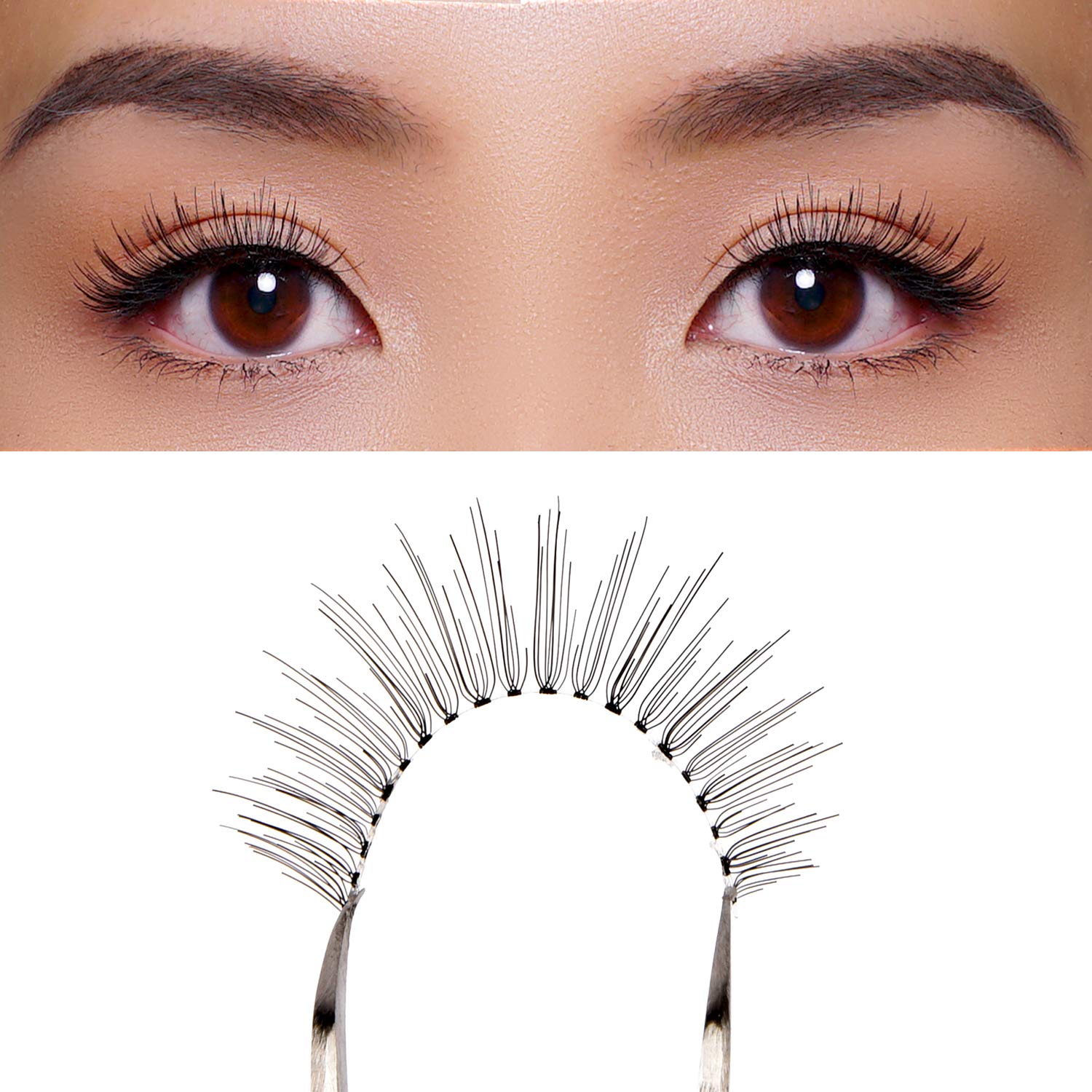 LANKIZ False Eyelashes 3D Fake Lashes Reusable Natural Handmade Strip Lash 5 Pairs