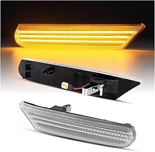 HONGHUAER 2 Pcs Dynamic Amber LED Car Side Marker Turn Signal Sequential Blinker Light Fit for Porsche 996 911 Carrera Turbo Targa Boxster 986 (Emitting Color : Dynamic Clear Case)