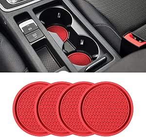 Lot De 4 Dessous De Verre De Voiture, Accessoires De Voiture