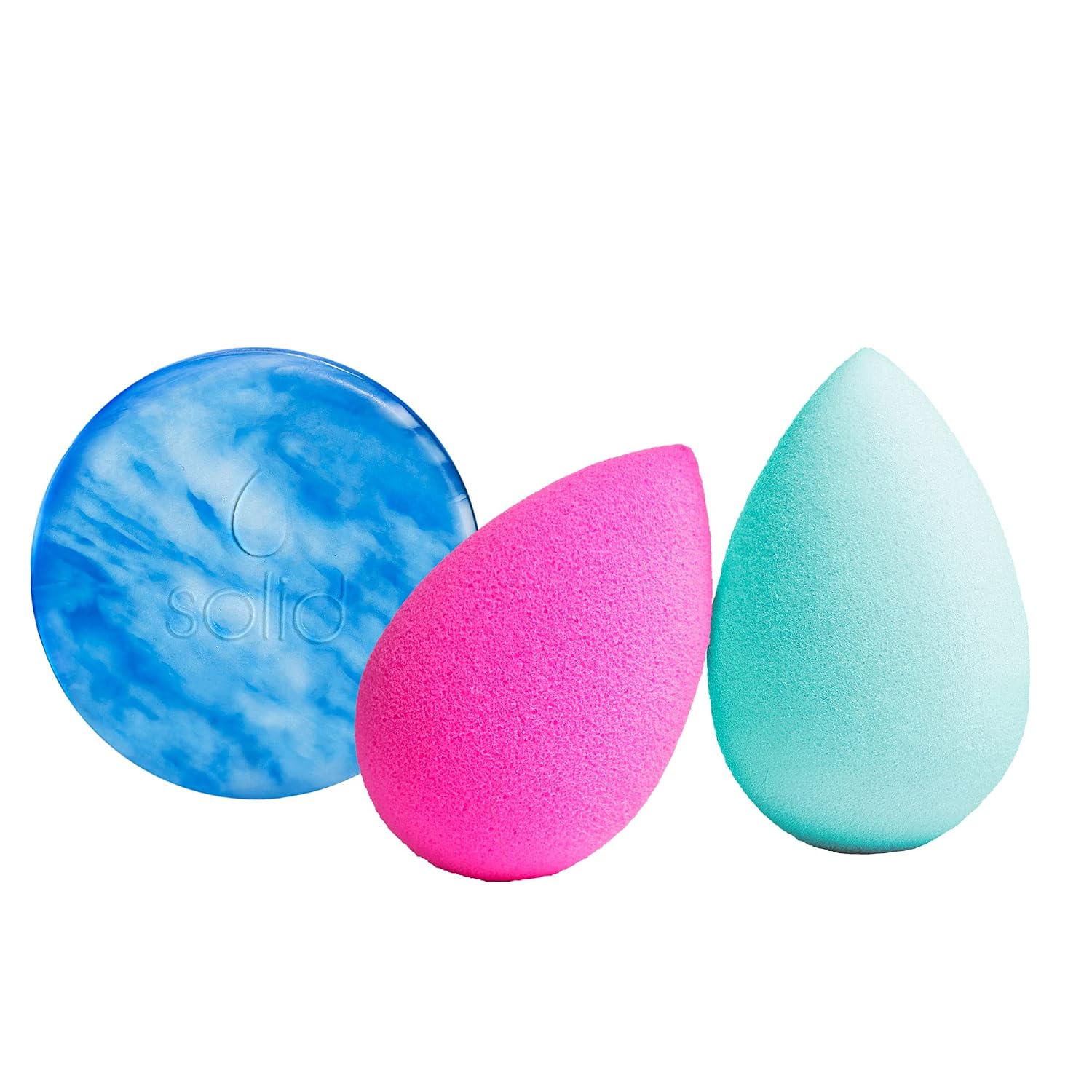 Beautyblender® | Good Vibrations Blend & Cleanse Set – 2 Makeup Sponges for Blending Foundations, Powders & Creams, Cleanser Removes Makeup & Grime on Sponge, Vegan & Cruelty-Free