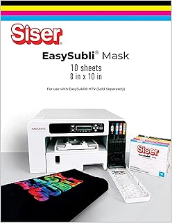 EasySubli Mask Transfer Tape 8" x 10" - 10 Pack (for use with EasySubli HTV)