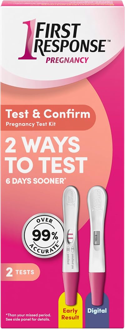First Response Test & Confirm Pregnancy Test Kit, 2 Tests Combo Pack
