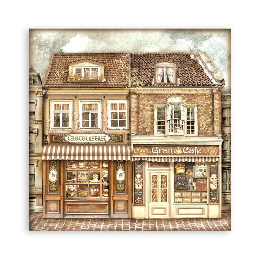 Scrapbooking Pad 22 sheets cm 30,5x30,5 (12"x12") Single face - Coffee and Chocolate