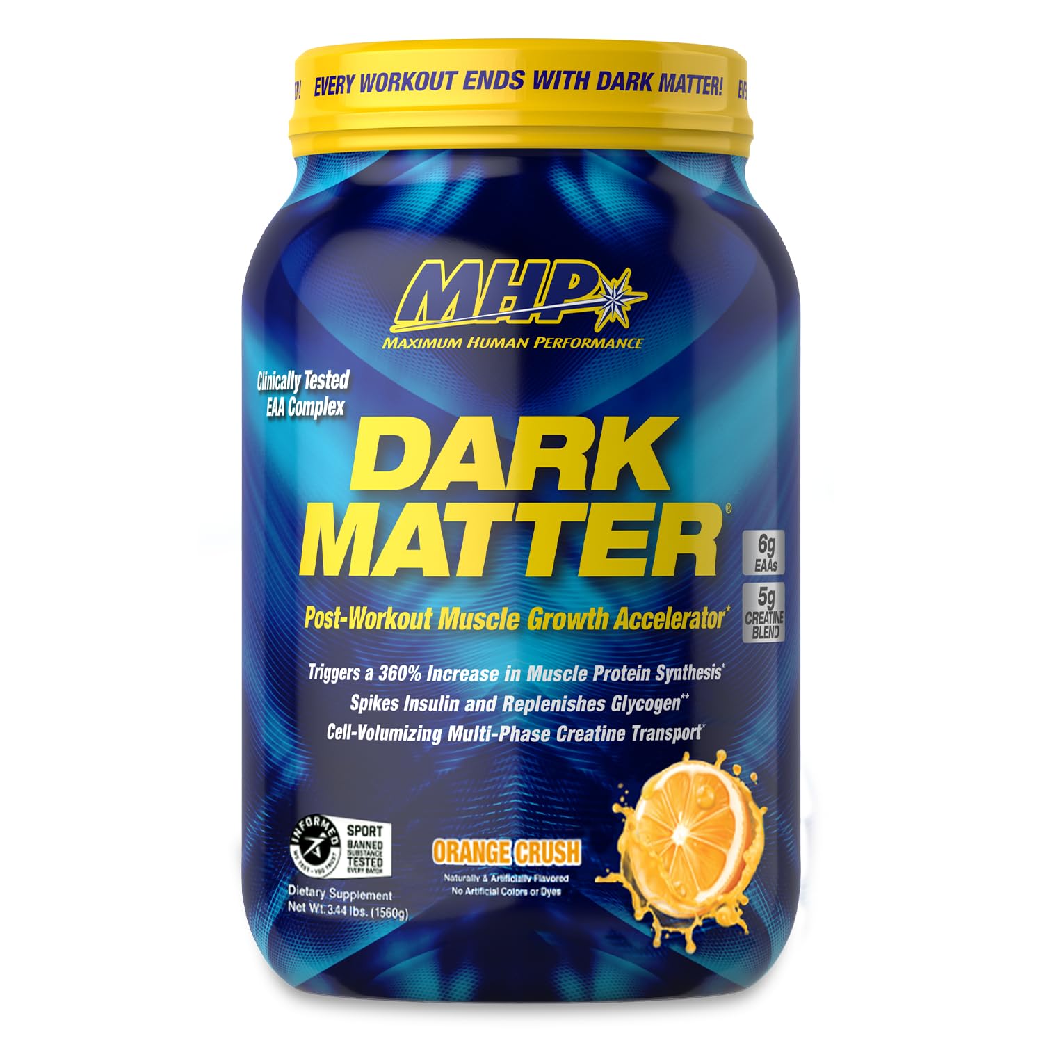 MHP Dark Matter Post-Workout Recovery Formula Creatine Orange Crush 20 Serv — Amazon image 2