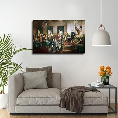 Miniatura 3 de Póster grande de Signing The US Constitution History (08 x 12 pulgadas, sin marco)