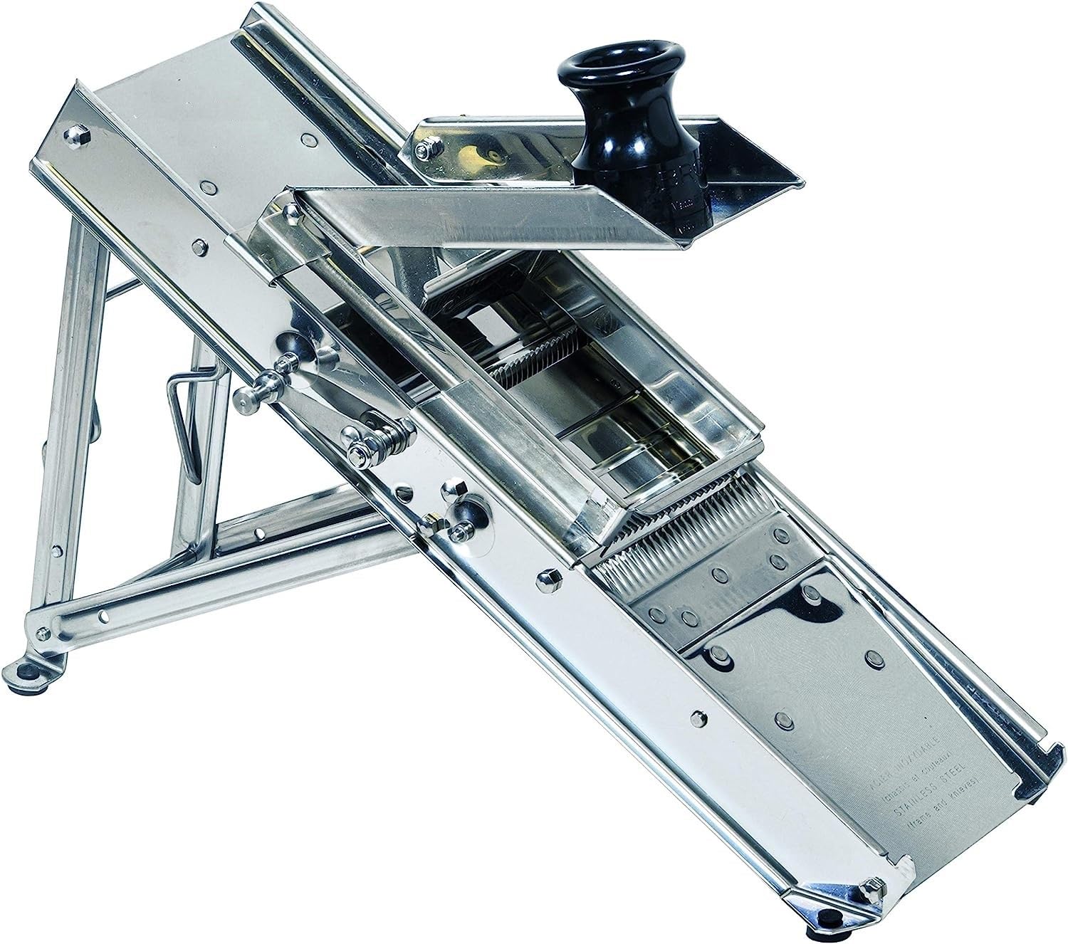 Soro Essentials - Verstellbarer Gemüsehobel aus Edelstahl mit 3 Klingen, Gemüsehobel für Küche, Gemüseschneider, Gemüseschneider, Kartoffelschneider, Mandoline, Kartoffelschneider
