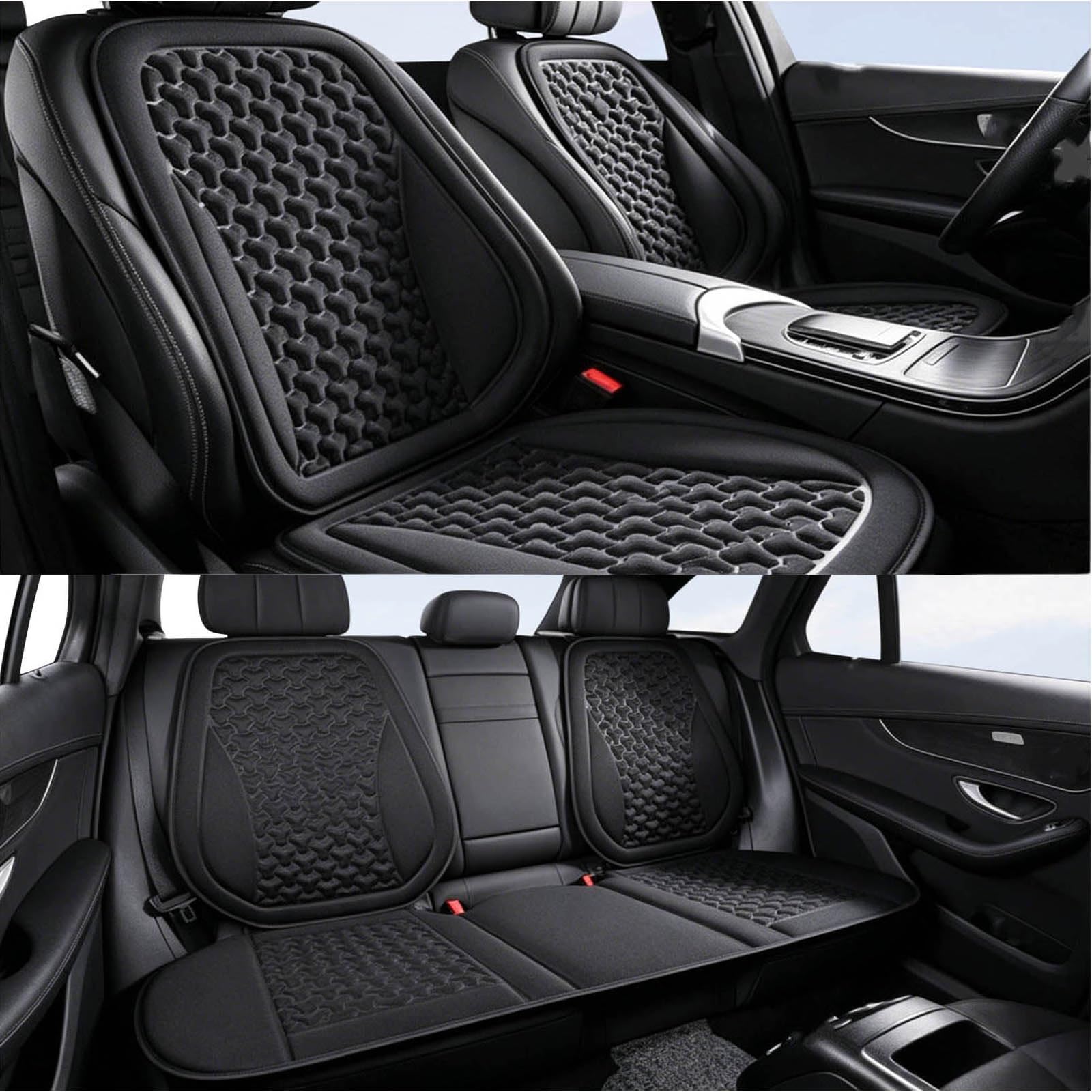 Coussins de siège de véhicule respirants pour auto Hyundai i30 noir