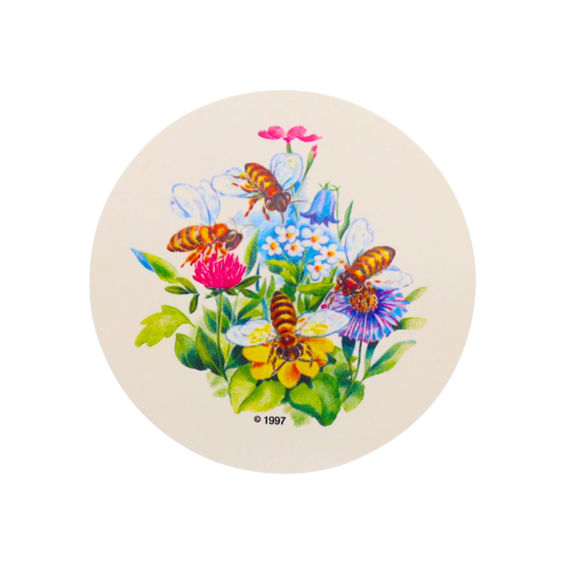 Deckeleinlagen Blumenwiese 500gr (120x) für Neutralgläser Honiggläser Einlagen Imkerei Imker