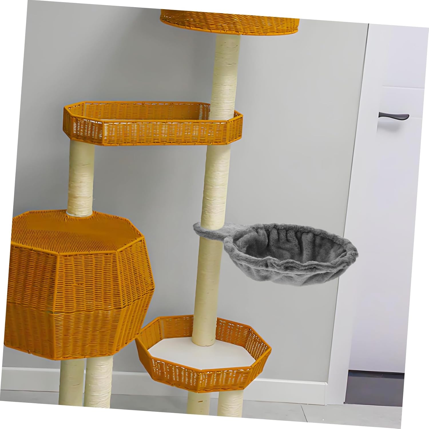 review Toddmomy Cat Tree Cat Nest Cat Tree Basket Accessories Hammock for Cat Tree Cat Tree Tower Hammock Accessories Cat Tree Basket Attachment Cat Tree Basket Upgrade Parts Cat Tree Deep Basket