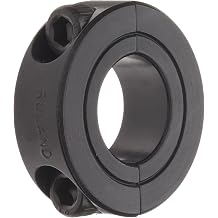 Ruland SP-24-F Two-Piece Clamping Shaft Collar, Black Oxide Steel, 1.500" Bore, 2 3/8" OD, 9/16" Width Pack of 2