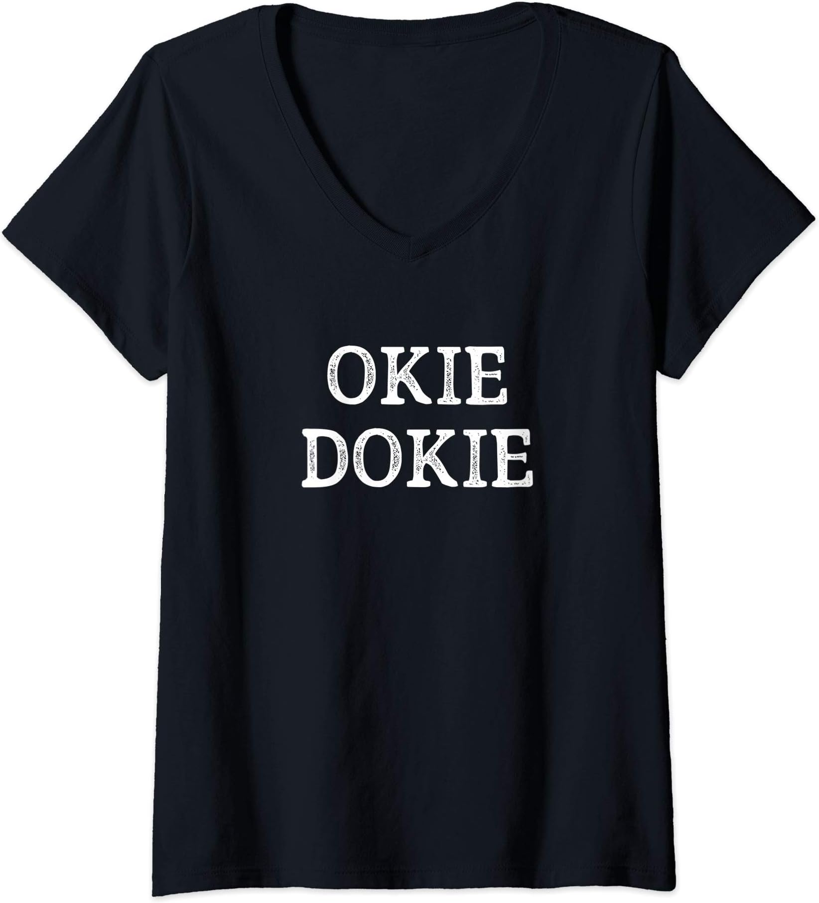 Okie Dokie -Womens Okie Dokie - Vintage Style - V-Neck T-Shirt