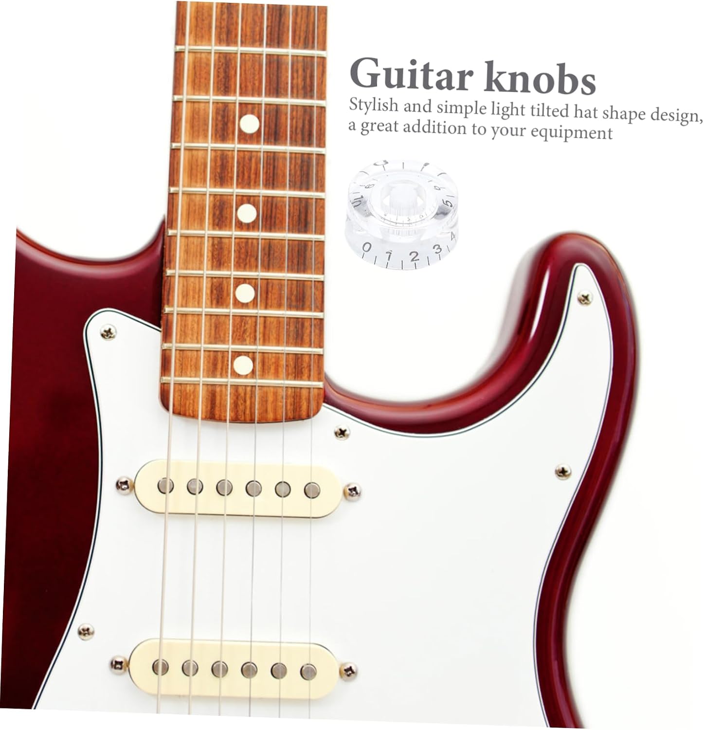4 sztuki regulatorów głośności gitary elektrycznej przyciski sterujące do gitary cylindrycznych guzików gitarowych czapek pedałów komponentów akrylowych