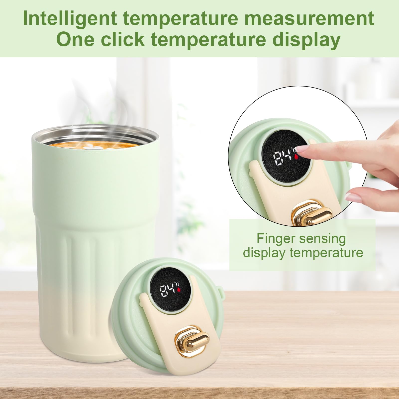 Water Bottle Flask Stainless Steel Flask for Hot Drink 450mL - Image 3