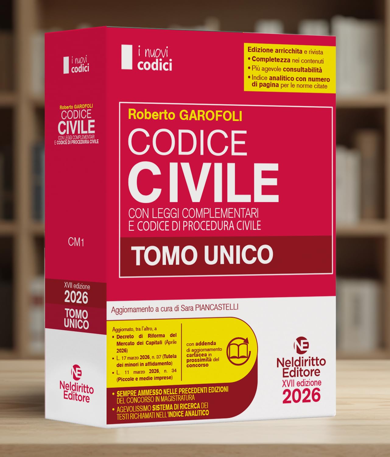 Codice civile e di procedura civile e leggi complementari 2026 normativo per il concorso in Magistratura. Tomo unico