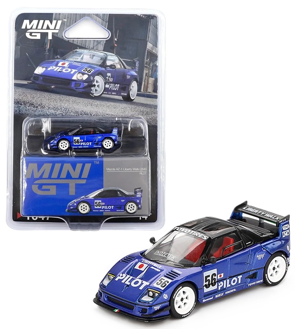 Diecast Model Car Compatible with Mini GT 1:64 Mazda AZ-1 Liberty