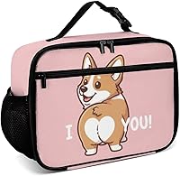 Vista 1 de Corgi - Lonchera reutilizable para perros, bolsa térmica con aislamiento, lonchera para comida y alimentos, bolsa de mano para mujeres, niños