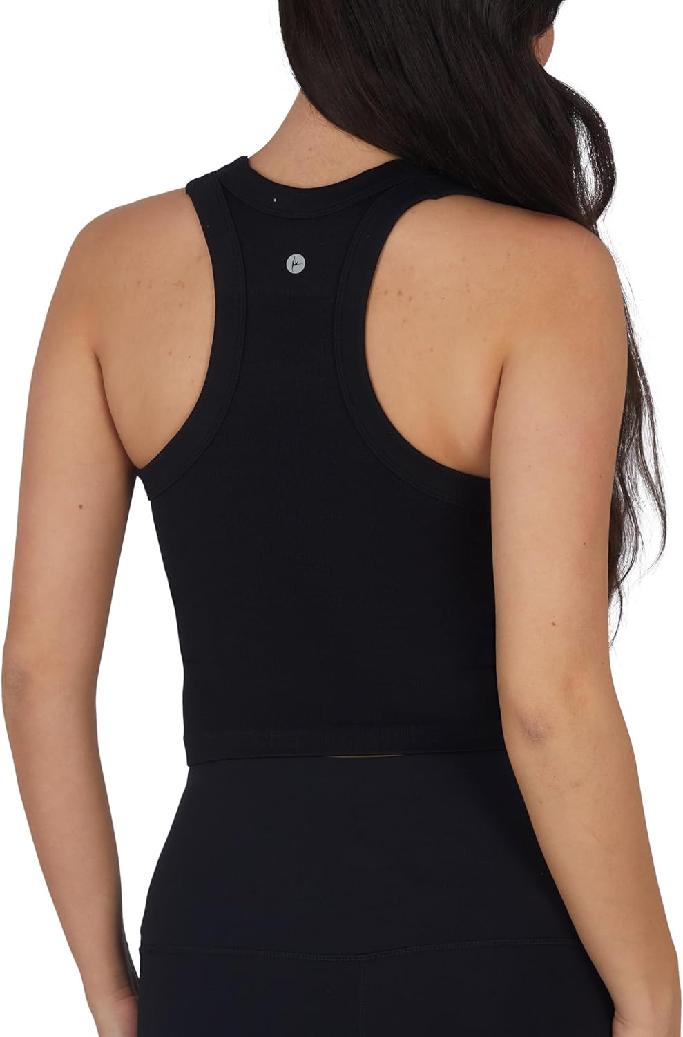 90 Degree By Reflex Womens Seamless Tank Ribbed Fitted Racerback Hip-Length Top 3 Pack - Image 8