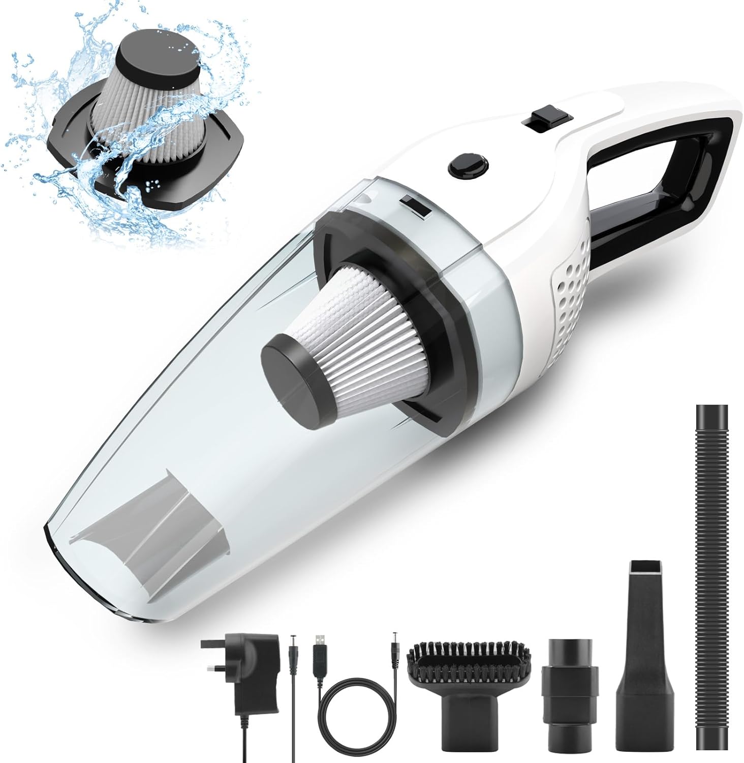 Etopgo Handheld Vacuum, Portable Car Vacuum Cleaner Cordless,Mini DC