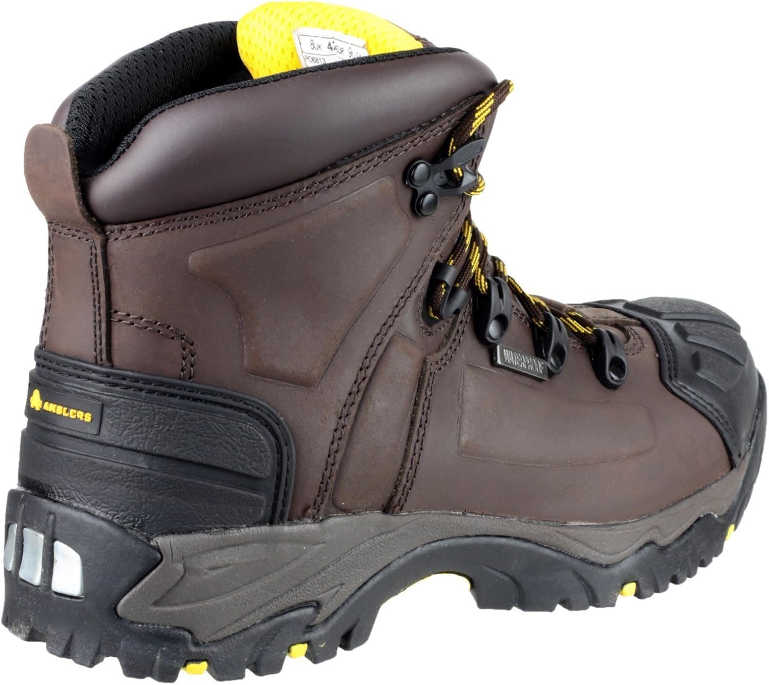 Amblers Safety Mens Mens FS39 Leather Waterproof Safety Boots Brown Brown Leather UK Size 12 (EU 47, US 13)