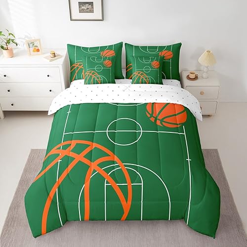 Miniatura 30 de Feelyou Juego de ropa de cama de fútbol americano tamaño Twin de 7 piezas, patrón de balón de fútbol americano para niños, niñas y adolescentes,