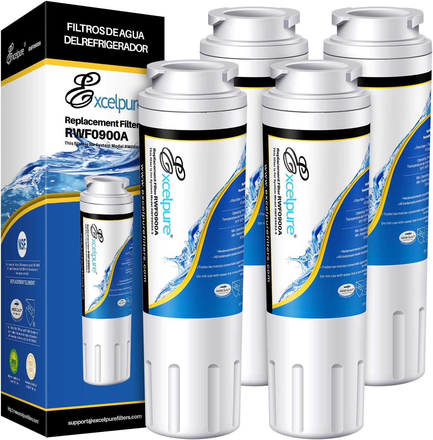 EXCELPURE UKF8001 Replacement for Whirlpool FILTER 4