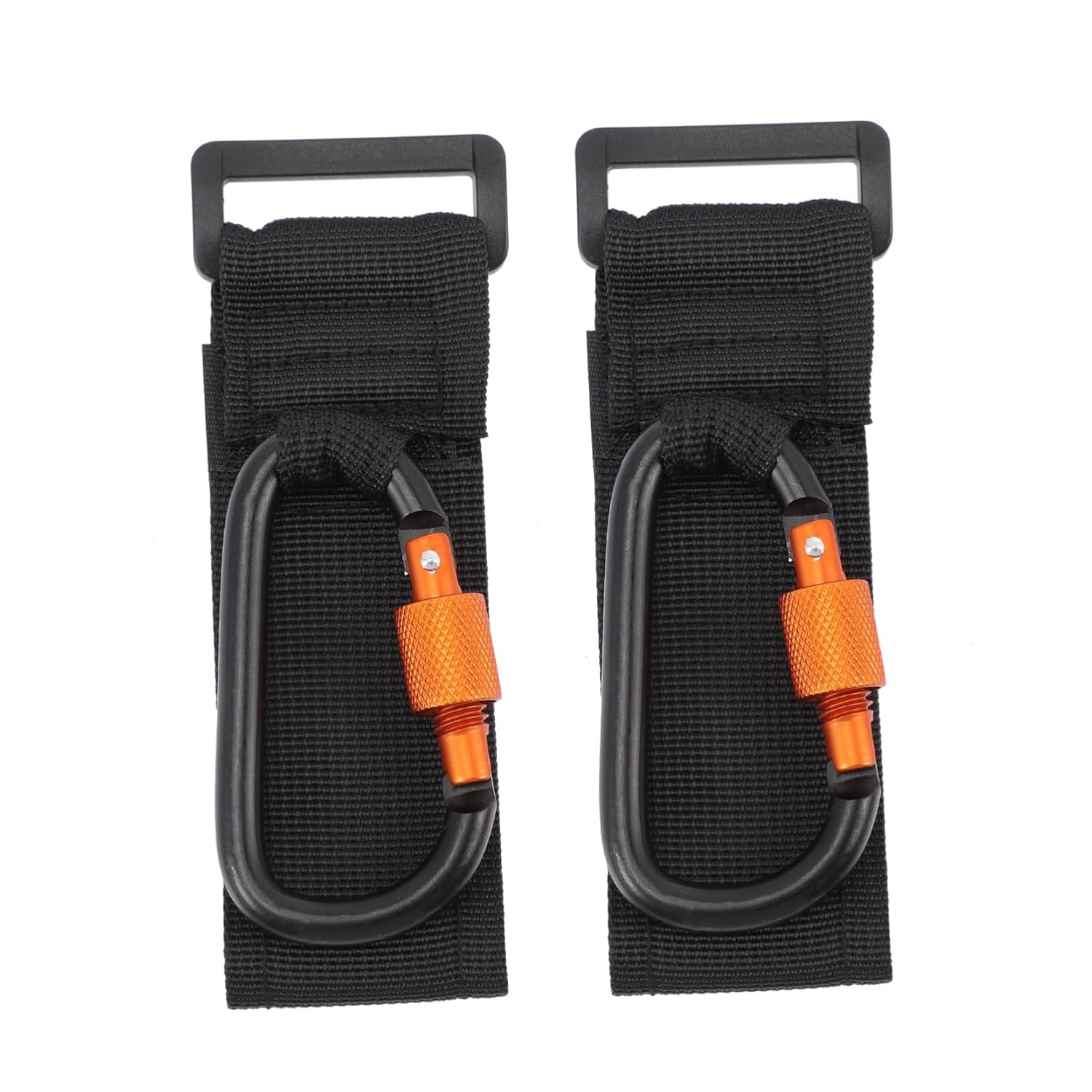 2Pcs Stroller Hooks with Locking D-Shape Design for Hanging Bags and Shopping Stroller Clips Organizer for Diaper Bags Backpacks Black and Orange 2Pcs Stroller Hooks with Locking D-Shape Design for Hanging Bags and Shopping Stroller Clips Organizer for Diaper Bags Backpacks Black and Orange
