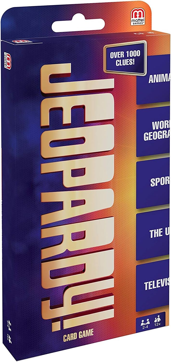 Mattel Games Jeopardy Card Game