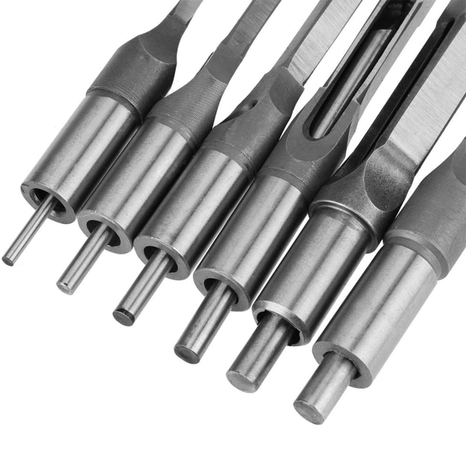 lyrlody Lot de 6 Forets Carrés en Acier Rapide HRC 48 50 pour Métal et Bois Section Carrée Haute Précision Compatible Perceuse Électrique et Mortaiseuse