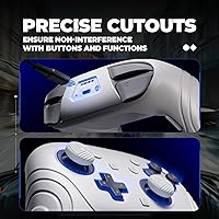 Vista 3 de playvital for Nintendo Switch 2 Pro Controller Silicone Cover – Samurai Edition Protective Skin Case for Switch 2 Pro Controller with Back Button