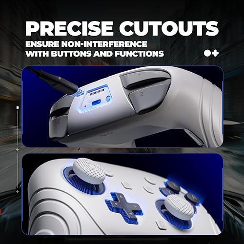 Vista 3 de playvital for Nintendo Switch 2 Pro Controller Silicone Cover – Samurai Edition Protective Skin Case for Switch 2 Pro Controller with Back Button