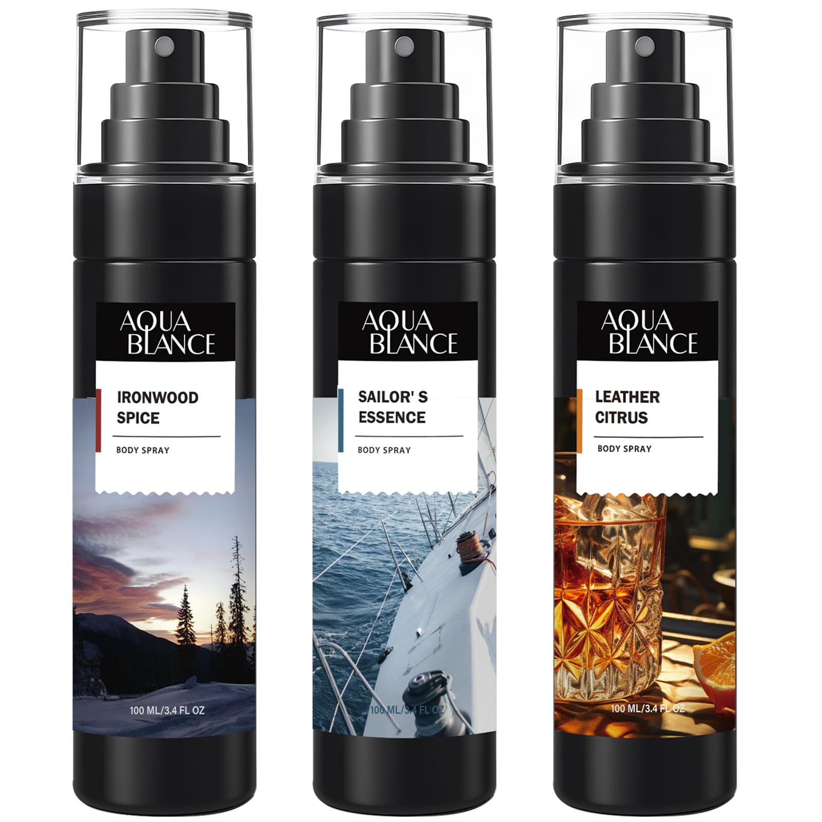 Body Spray for Men Mens Body Refreshing Spray Long Lasting Pack of 3 Each 3 4 Fl Oz