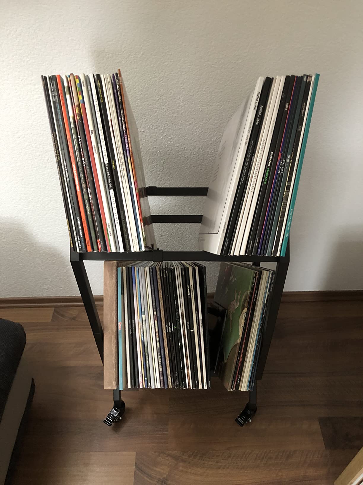 Supporto Per Vinili VEDECASA Con Ruote - Organizza Fino A 150 LP, Design Moderno Per Casa O DJ - Foto 2