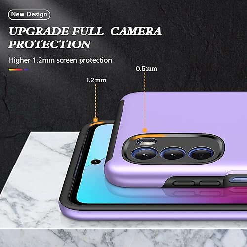 Miniatura 3 de AKINIK Funda para Moto G Stylus 2022 4G, con 2 protectores de pantalla HD, grado militar, doble a prueba de golpes, funda invisible con función