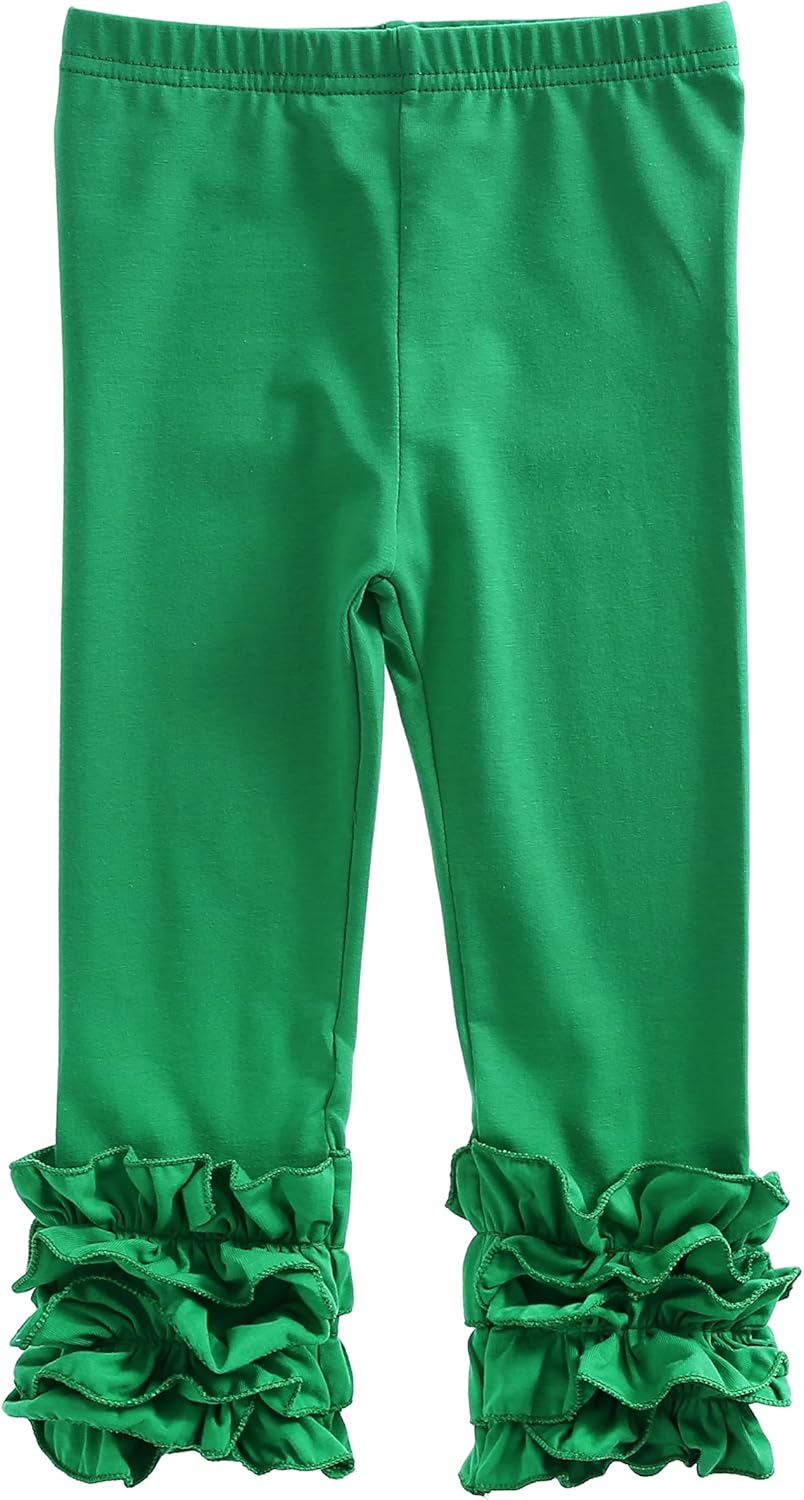 Ashken Baby Girls'Ruffle Pants Toddlers Little Girls Leggings 6 Months-8T - Image 2