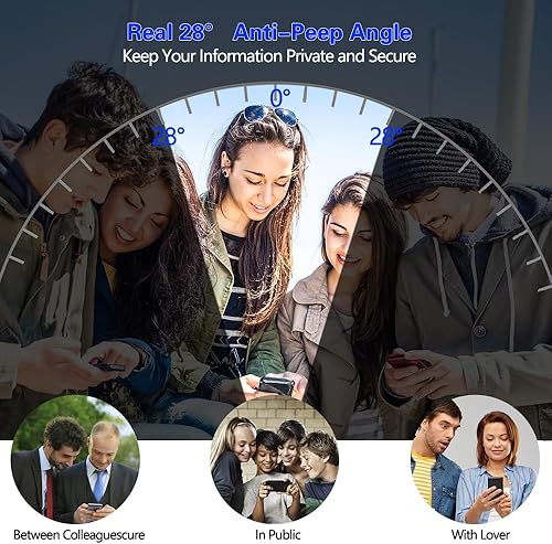 Miniatura 3 de CYCFAIML Protector de pantalla de privacidad 8 en 1 para Samsung Galaxy Z Flip 5, 2 películas plegables interiores de TPU negro suave, 2 protectores